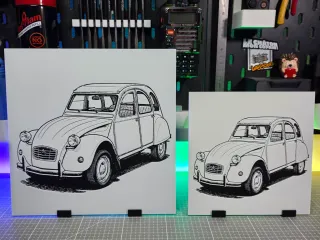 Citroën 2CV - Hueforge - 3 Colors
