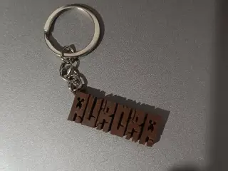 Llavero con tu nombre con la fuente de Minecraf