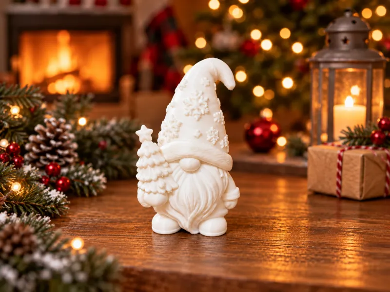 Christmas Gnome with Mini Tree –Cute Holiday Decor