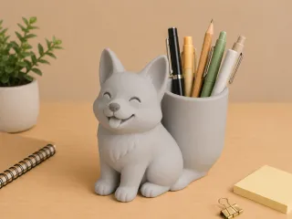 Cute Dog Pen Stand