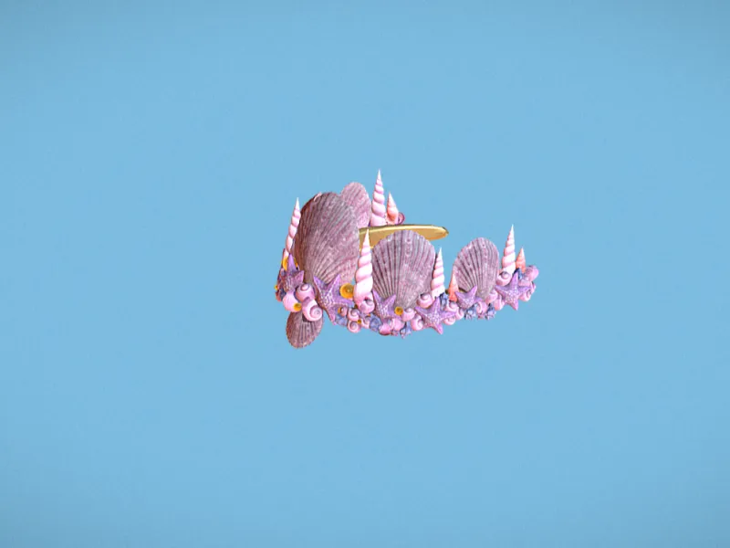 Summer Crown with Seashells And Starfish