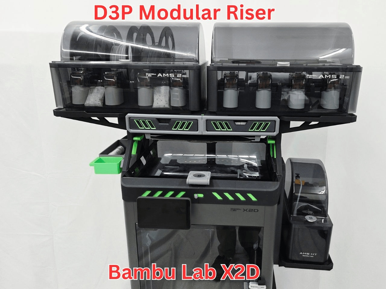D3P riser for Bambu Lab X2D-0