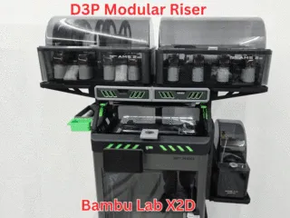 D3P riser for Bambu Lab X2D