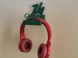 Wall Headphone Stand – Olympic-Inspired Mount with marker-0
