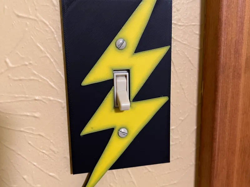 lightning bolt lightswitch cover