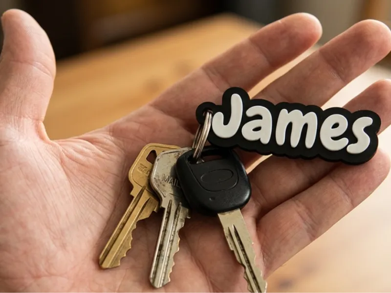 Llavero  con nombre James