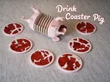 Drink Coaster Pig-0