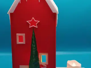 Christmas House Tealight Holder