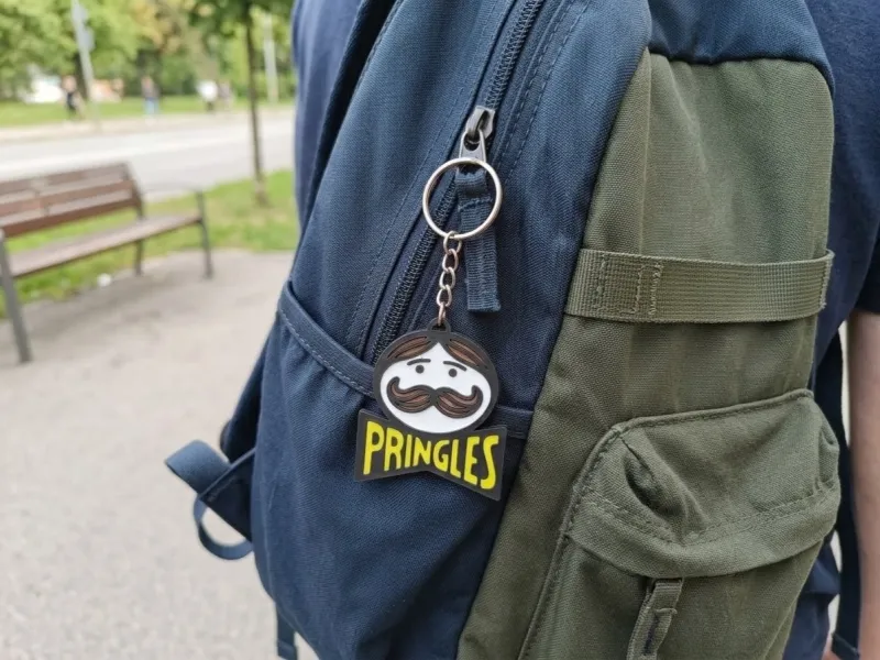 Portachiavi con Logo Pringles (Ciondolo per Borsa)