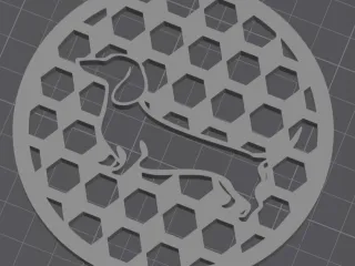 Dessous de verre ou tasse teckel coaster dachshund
