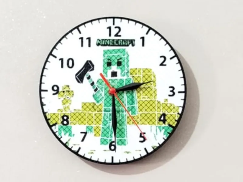 MINECRAFT MUURKLOK