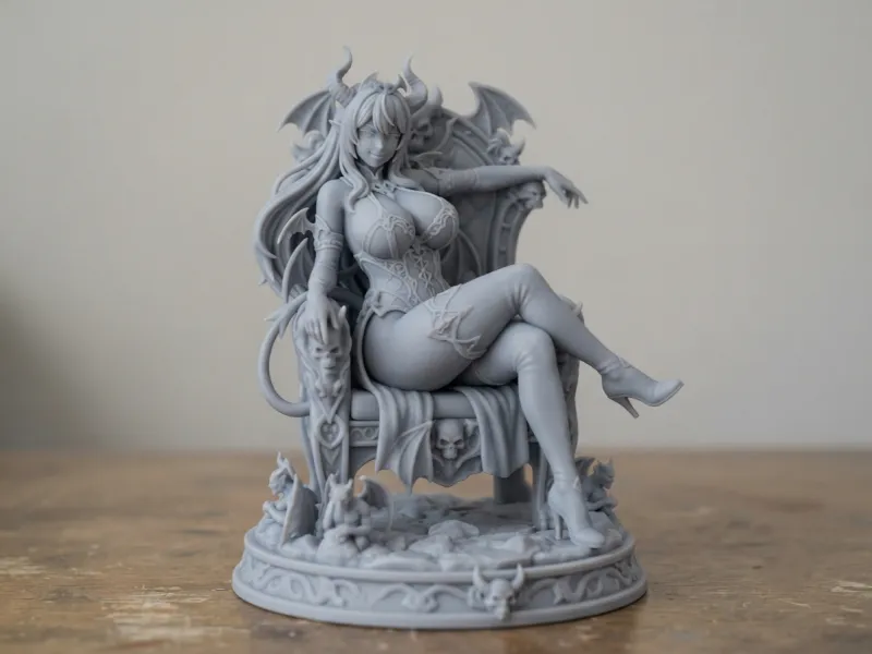 Succubus-Inspired Lounge Queen