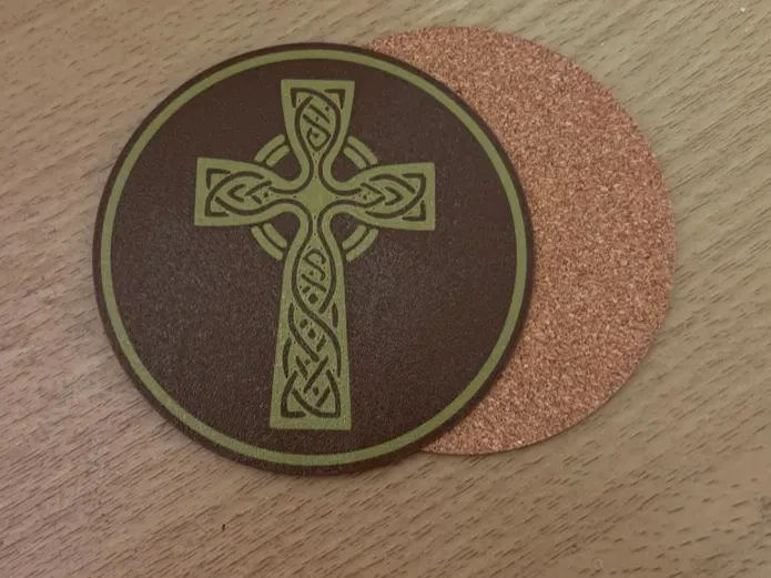 Irish Celtic Cross Coaster