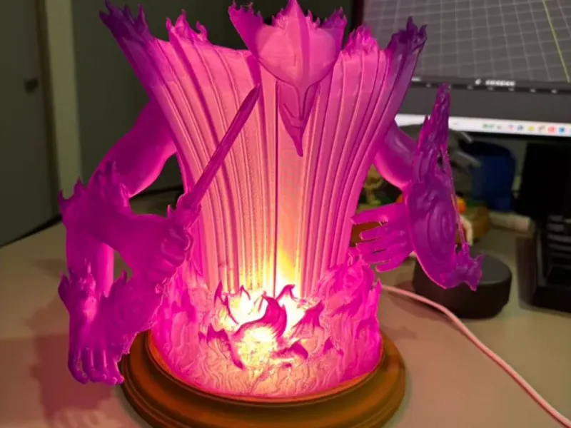 Luminária de mesa Naruto Sasuke Susanoo