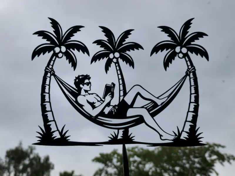 Tropical Hammock Reading Wall Art