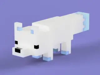 Snow Fox / Zorro de Nieve de Minecraft – 3D Printable