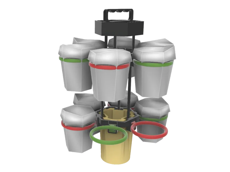 Straw Holder Add-On for Modular Cup Carrier