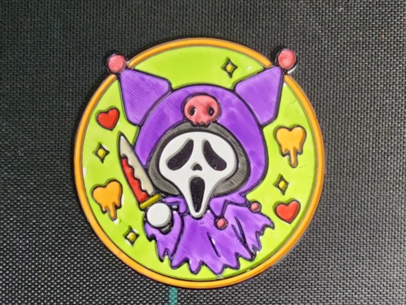 Ghostface Kuromi bardak altlığı