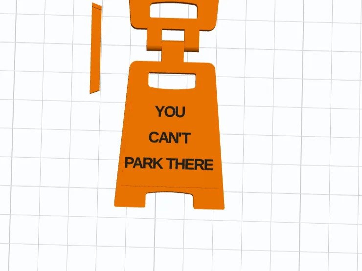 Can't Park There sign