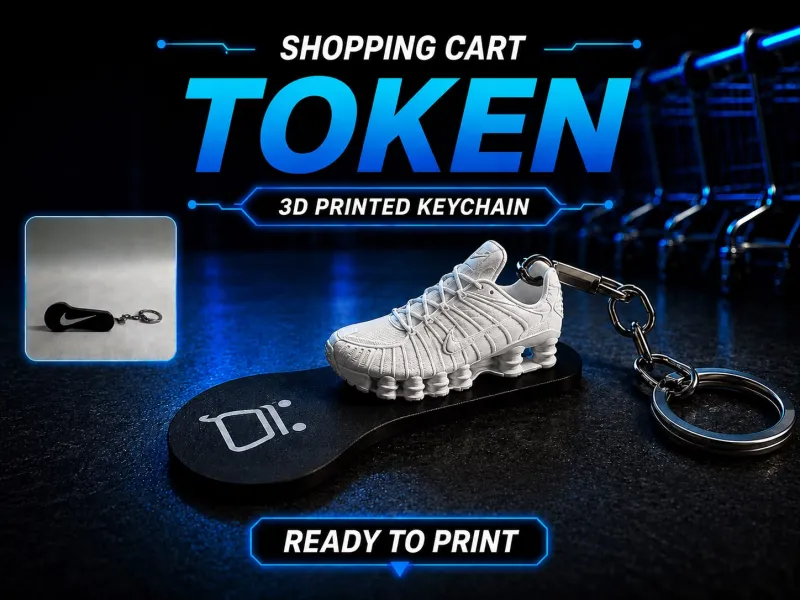Keychain - Card Coin Nike Shox