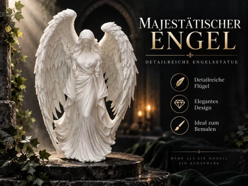🪽 Majestoso Anjo – Decoração Elegante de Fantasia