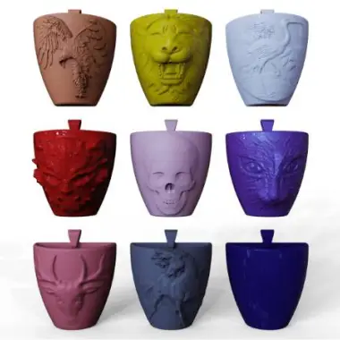 Plant pot pendant and badge collection-1