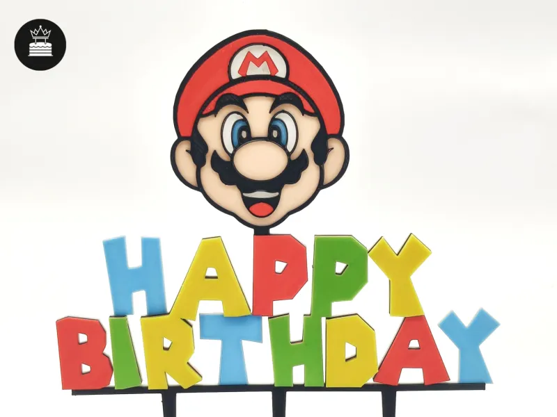Topo de Bolo Super Mario