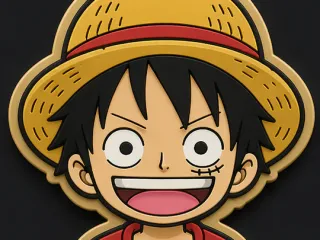 luffy chibbi keychain