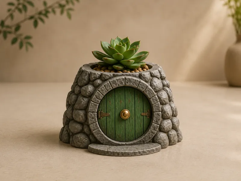 Fantasy Hobbit House Planter