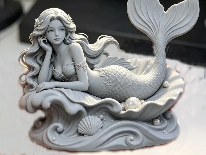 【精修模型】美人鱼-鱼缸造景-摆件/手办