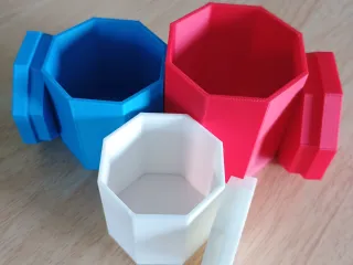 Octagonal storage containers