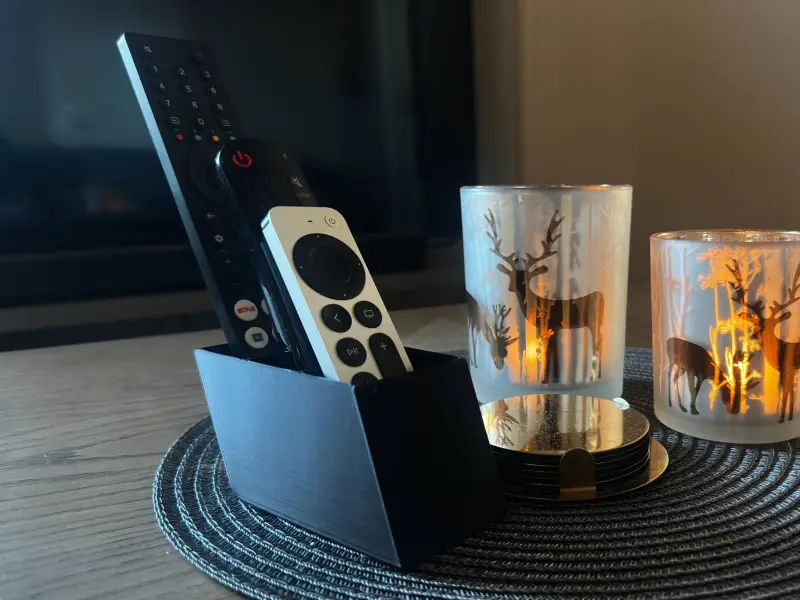 Remote Control Holder - Modern Living Room Organizer