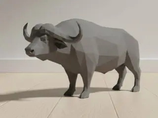 Bufalo africano - low poly