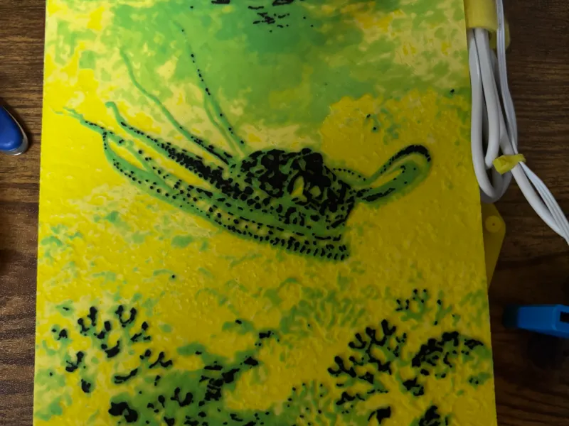 Octopus swimming