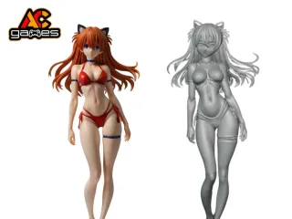 Asuka Bikini Rojo Evangelion