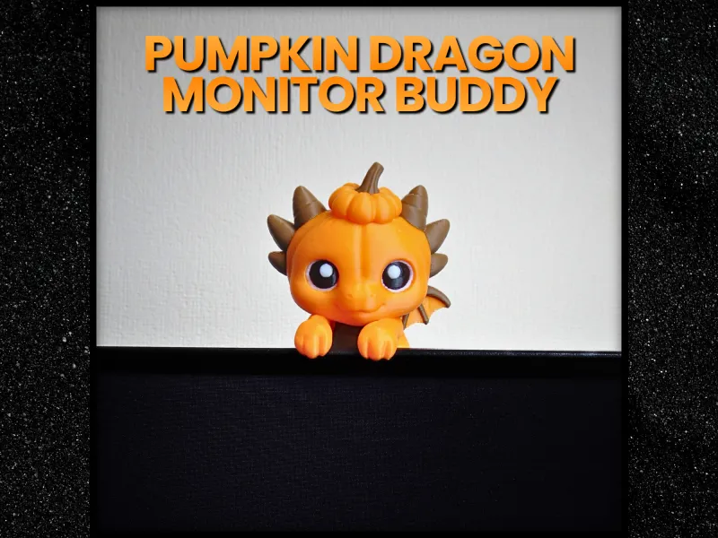 Pumpkin Dragon Monitor Buddy 🐲🎃