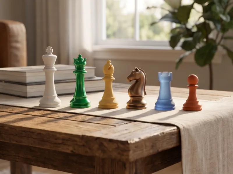 Modern Chess Set - Full Pieces + Dovetail Board