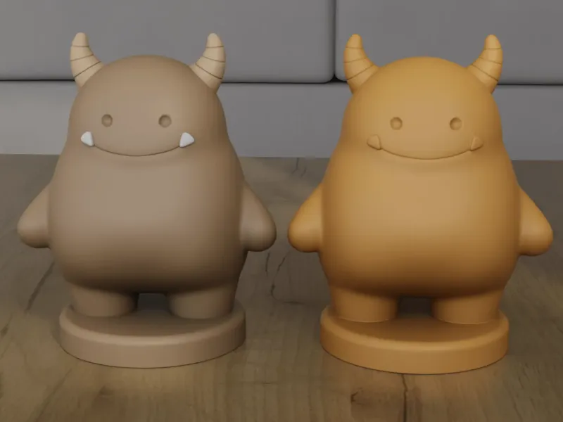 Cute Little Monster 3D Model STL File for 3D Printing