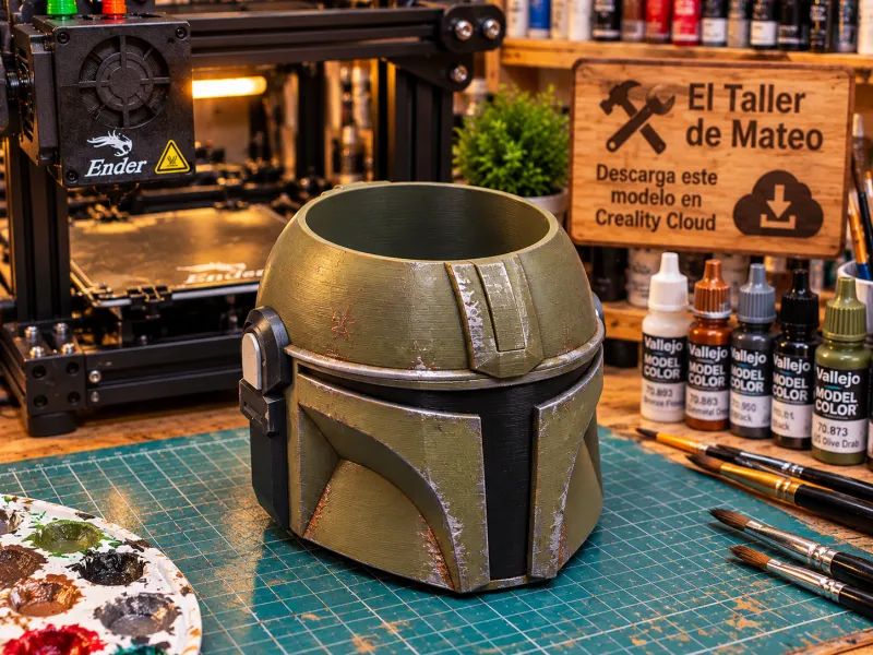 Portalápis Capacete Mandaloriano – Oficina do Mateo