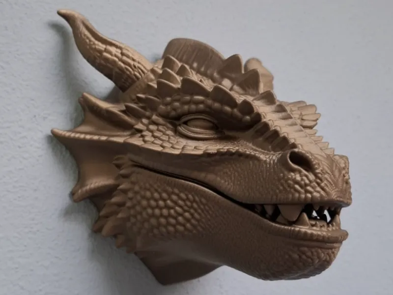 Le Gardien Mythique – Tête de dragon murale