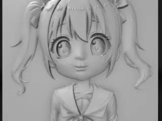 style cute anime girl pastel school