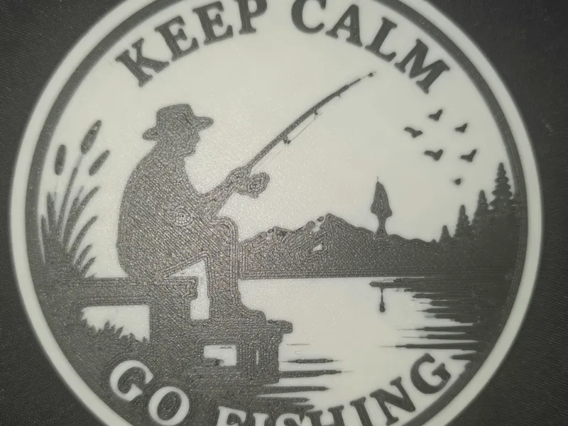 Keep Calm Go Fishing Coaster