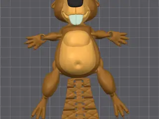 CUTE FLEXI PRINT-IN-PLACE BEAVER
