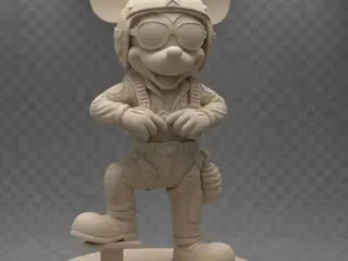Mickey mouse - Top Gun -  fan art