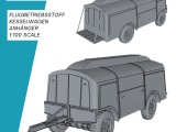 Flugtreibstoff Kesselwagen Anhaenger WW2-0