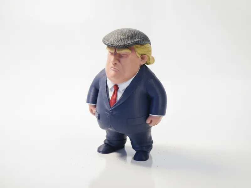 Trump Figurine Celebrity Collectible 3D Printable