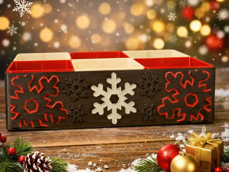 Moderne Schneeflockenbox