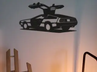 DELOREAN  - 2D WALL ART #1