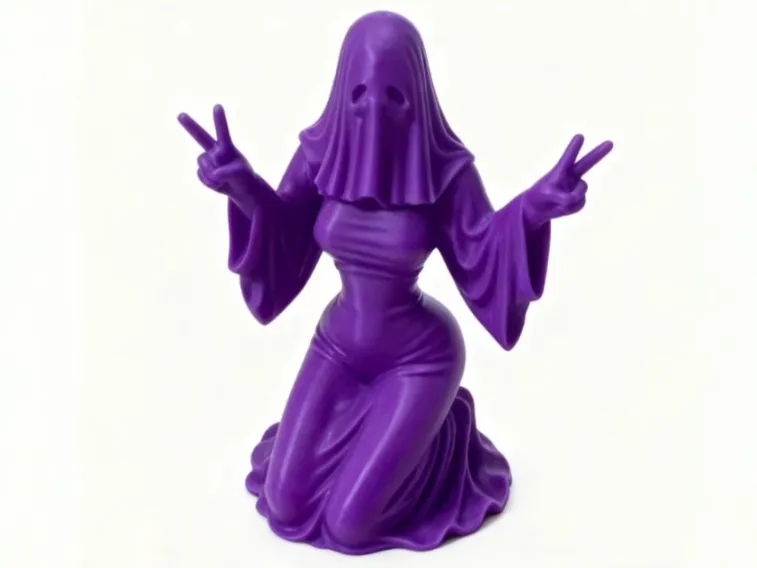 Ghost Vibe Girl Statue