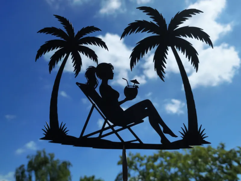 Tropical Beach Relaxation Wall Art